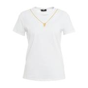Elisabetta Franchi Vita T-shirts & Polos för Kvinnor White, Dam