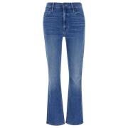 Mother Mid Rise Dazzler Jeans Blue, Dam