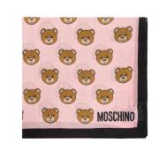 Moschino Halsduk med teddybjörnsmotiv Pink, Unisex
