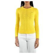 Ralph Lauren Gula Sweaters - Klassisk Stil Yellow, Dam