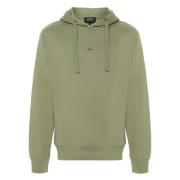 A.p.c. Bomullshoodie, Medium Storlek Green, Herr