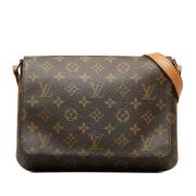 Louis Vuitton Vintage Pre-owned Laeder axelremsvskor Brown, Dam