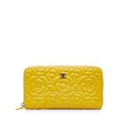 Chanel Vintage Pre-owned Laeder plnbcker Yellow, Dam