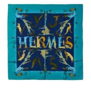 Hermès Vintage Pre-owned Silke sjalar Blue, Dam