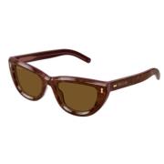 Gucci Stiliga solglasögon för din perfekta look Brown, Unisex
