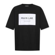 Balmain T-shirt med lapp Black, Herr