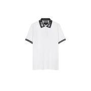 Versace Jeans Couture Vattenfärg Polo Vit White, Herr