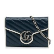 Gucci Vintage Pre-owned Laeder plnbcker Blue, Dam