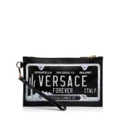 Versace Pre-owned Pre-owned Laeder handvskor Black, Dam