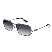Alexander McQueen McQ Mq0351S Rektangulära solglasögon med metallram B...