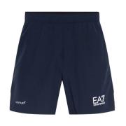Emporio Armani EA7 Tryckta shorts Blue, Herr