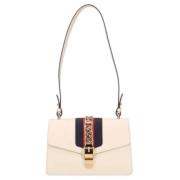 Gucci Vintage Beige Läder Gucci Sylvie Väska Beige, Dam