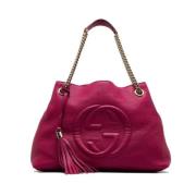 Gucci Vintage Pre-owned Laeder axelremsvskor Pink, Dam