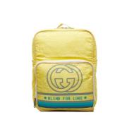Gucci Vintage Pre-owned Canvas axelremsvskor Yellow, Dam