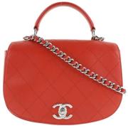 Chanel Vintage Pre-owned Läder chanel-vskor Red, Dam