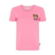 Moschino Rosa Teddy Bear Logo T-shirts och Polos Pink, Dam
