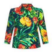 Dolce & Gabbana Blazer med blommigt mönster Multicolor, Dam
