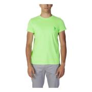U.s. Polo Assn. Grön enfärgad kortärmad T-shirt Green, Herr