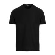 Zanone T-Shirts Black, Herr