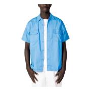 Dickies Ljusblå Button-Up Skjorta Blue, Herr