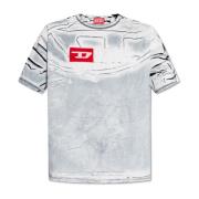 Diesel T-shirt med logotyp T-Ox Gray, Herr