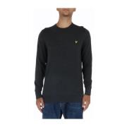 Lyle & Scott Grå Tryckt Stickat för Män Gray, Herr