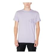 Calvin Klein Jeans Lila Kortärmad T-shirt Purple, Herr