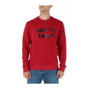 North Sails Röd Långärmad Sweatshirt Red, Herr