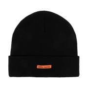 Heron Preston Klassisk Logo Beanie Black, Herr