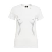 Elisabetta Franchi Silver Ss24 Dam T-shirts & Polos Gray, Dam