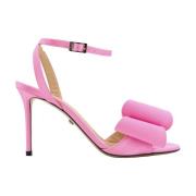 Mach & Mach Rosa Satin Stiletto Sandaler Pink, Dam