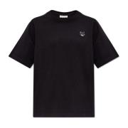 Maison Kitsuné T-shirt med logotyp Black, Dam