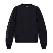 Jacquemus Typo sweatshirt with logo Black, Herr