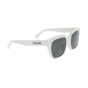 Celine Stiliga Glasögon med 56mm Linsbredd White, Dam