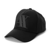 Armani Exchange Svarta Kepsar för Män Black, Herr