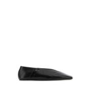 Jil Sander Svarta läderballerinor Black, Dam