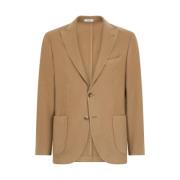 Boglioli Slim-fit Cashmere K-Jacket Beige, Herr