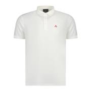 Peuterey Stretch Polo Off White White, Herr