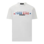 Dsquared2 Stilren Cool Fit Tee White, Herr