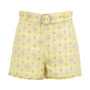 Liu Jo Gula Shorts för Kvinnor Yellow, Dam
