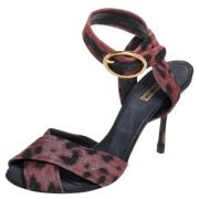 Dolce & Gabbana Pre-owned Pre-owned Tyg sandaler Multicolor, Dam