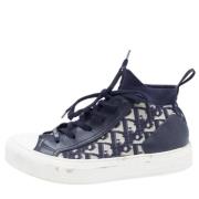 Dior Vintage Pre-owned Tyg sneakers Blue, Dam