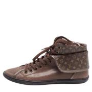 Louis Vuitton Vintage Pre-owned Belagd canvas sneakers Brown, Dam