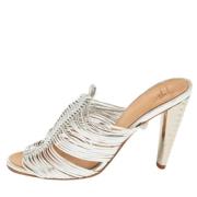 Giuseppe Zanotti Pre-owned Pre-owned Laeder sandaler Gray, Dam