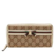 Gucci Vintage Pre-owned Canvas plnbcker Beige, Dam