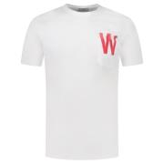 Woolrich Vita T-shirts och Polos med Ficka White, Herr