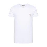 Versace Vita T-shirts och Polos med Medusa Head Motiv White, Herr