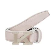 Kiton Rosa bälte i hjortskinn med handstickad kant Pink, Dam