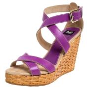 Dolce & Gabbana Pre-owned Pre-owned Laeder sandaler Purple, Dam