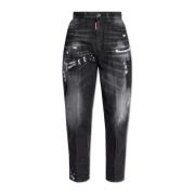 Dsquared2 80-tals jeans Black, Dam